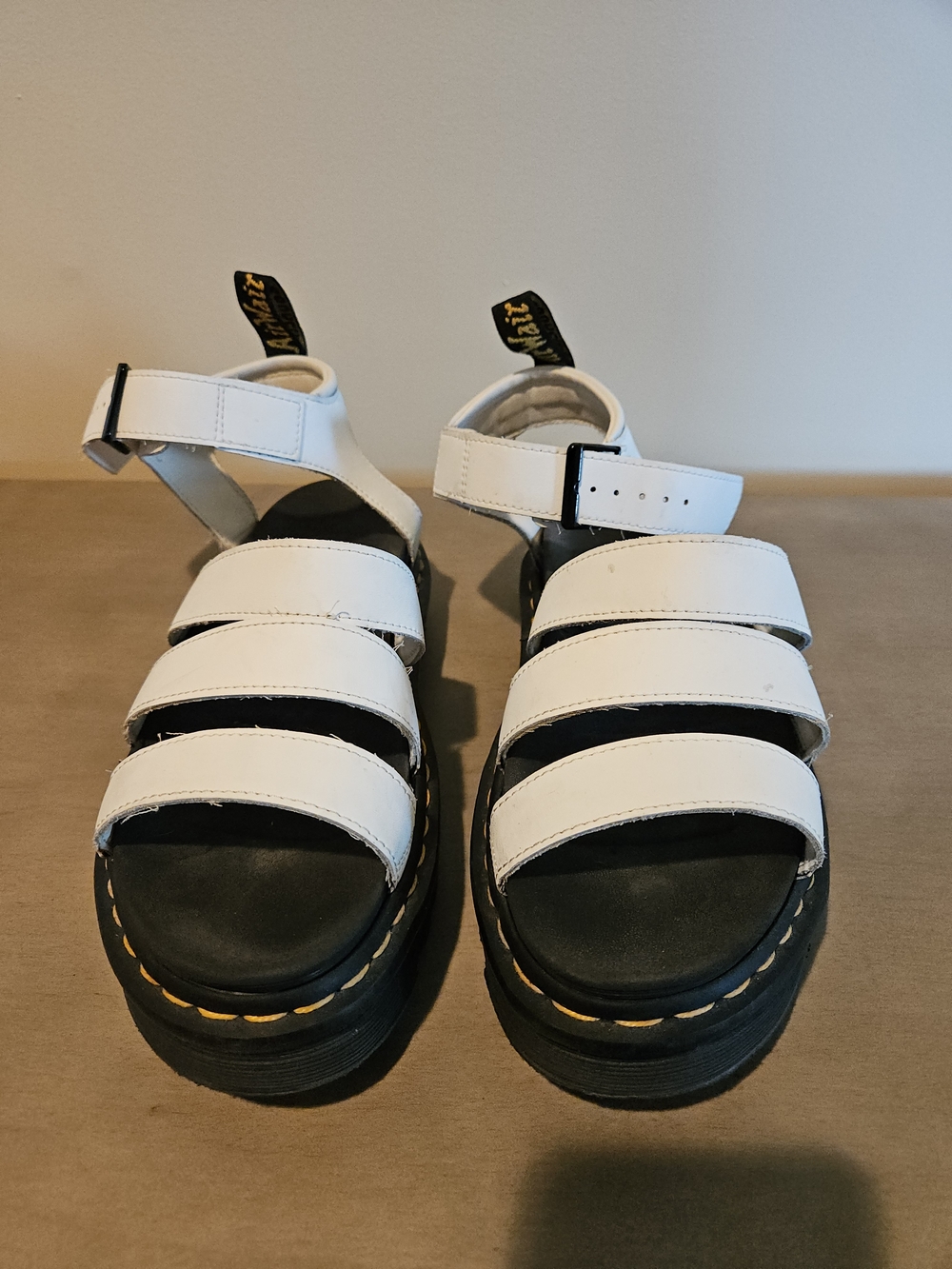 Dr. Martens White  Blaire Sandals